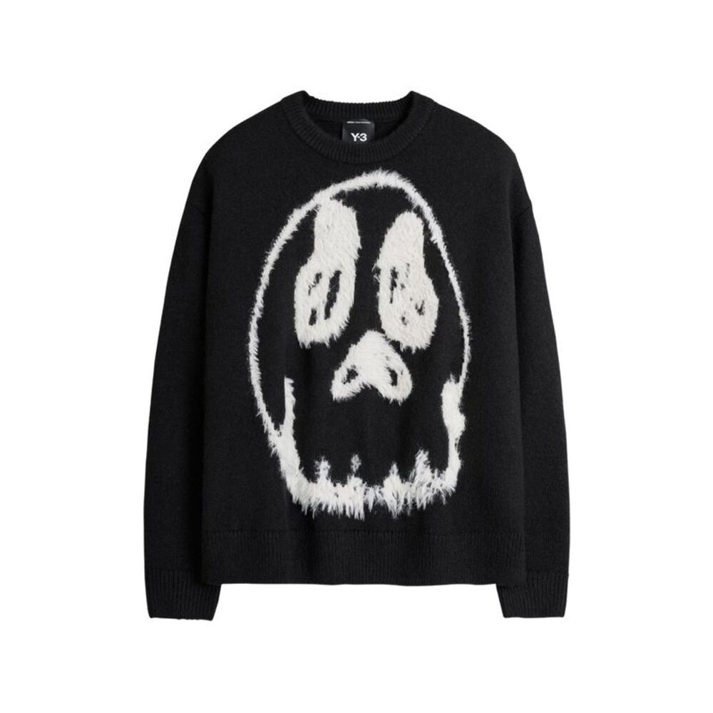 Y-3 Men Wool Blend Crenwneck Sweater